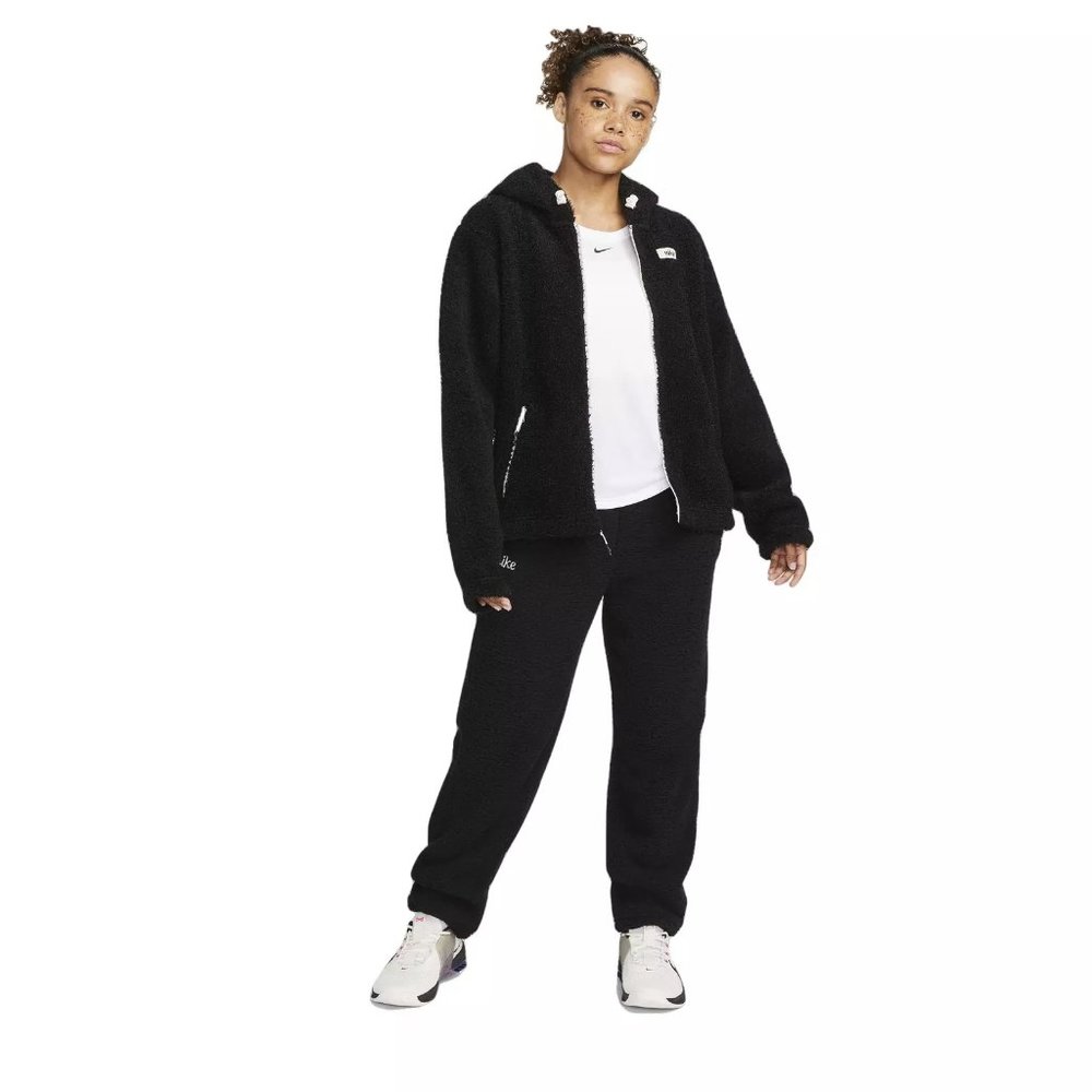 NIKE Therma-FIT Sizes Large (12/14) BLACK Fleece Training Pants NEW - Picture 4 of 5